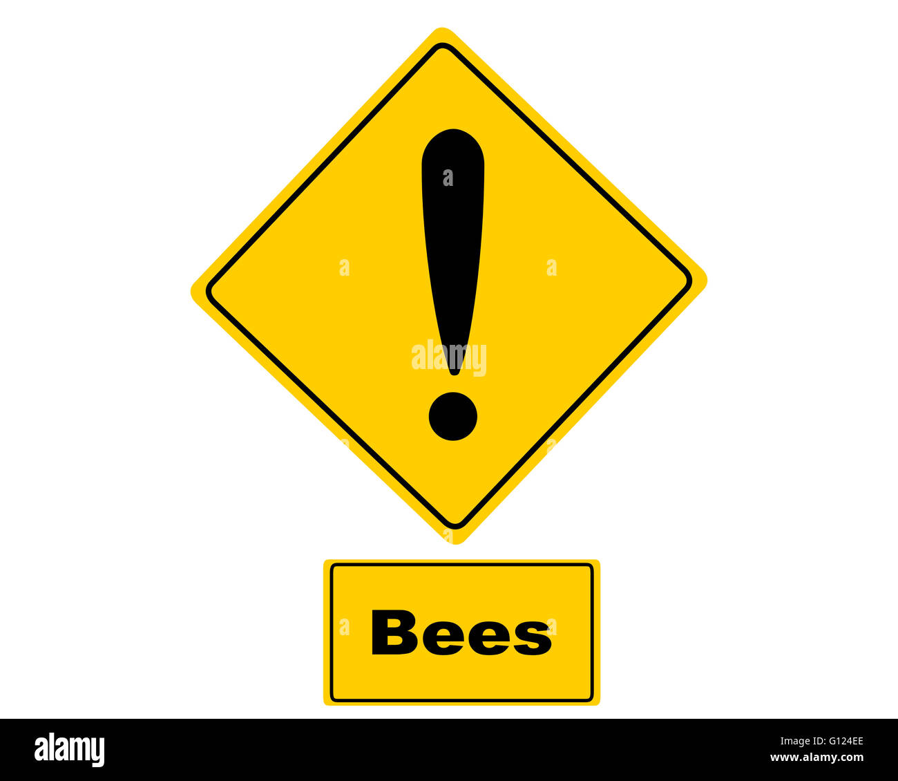 Additional sign on white background Stock Photo - Alamy