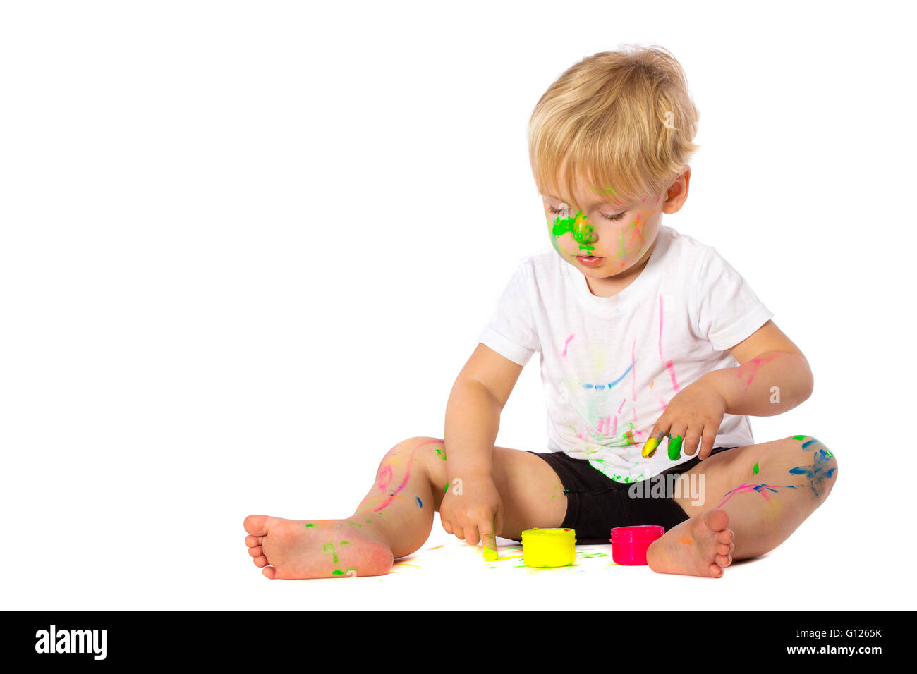 5 Years Old Boy Playing With Paint Isolated On White Stock Photo Alamy 5-years-old-boy-playing-with-paint-isolated-on-white-stock-photo-alamy