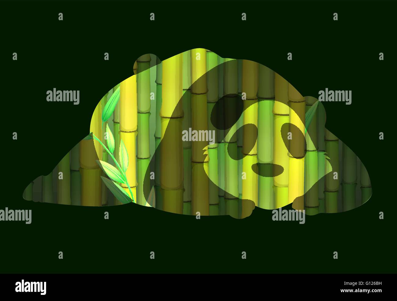 Save wildlife theme with panda illustration Stock Vector Image & Art ...