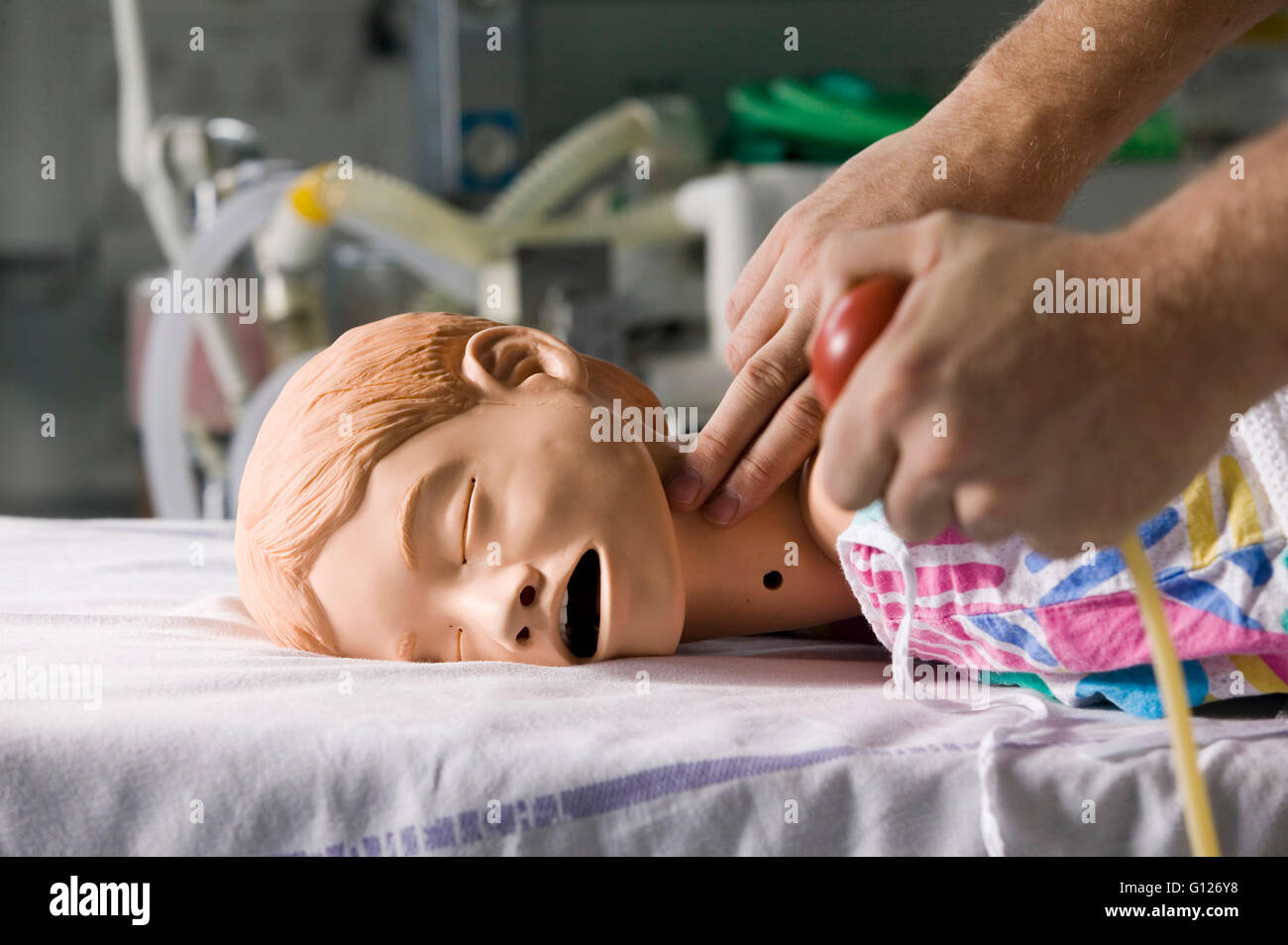 Patient Simulator For Education And Training In Hospitals Stock Photo