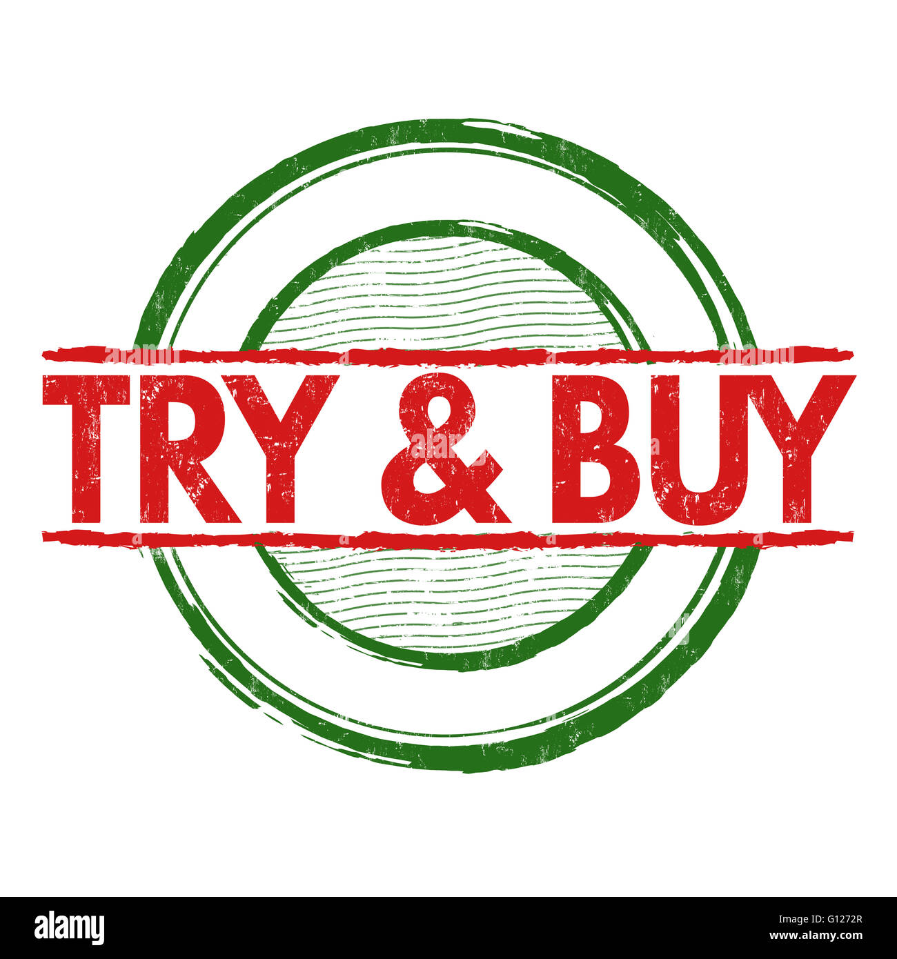 Try before buy rubber stamp Royalty Free Vector Image