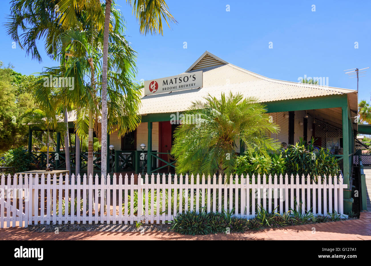 Historic Matso's Broome Brewery, Broome, Kimberley, Western Australia Stock Photo