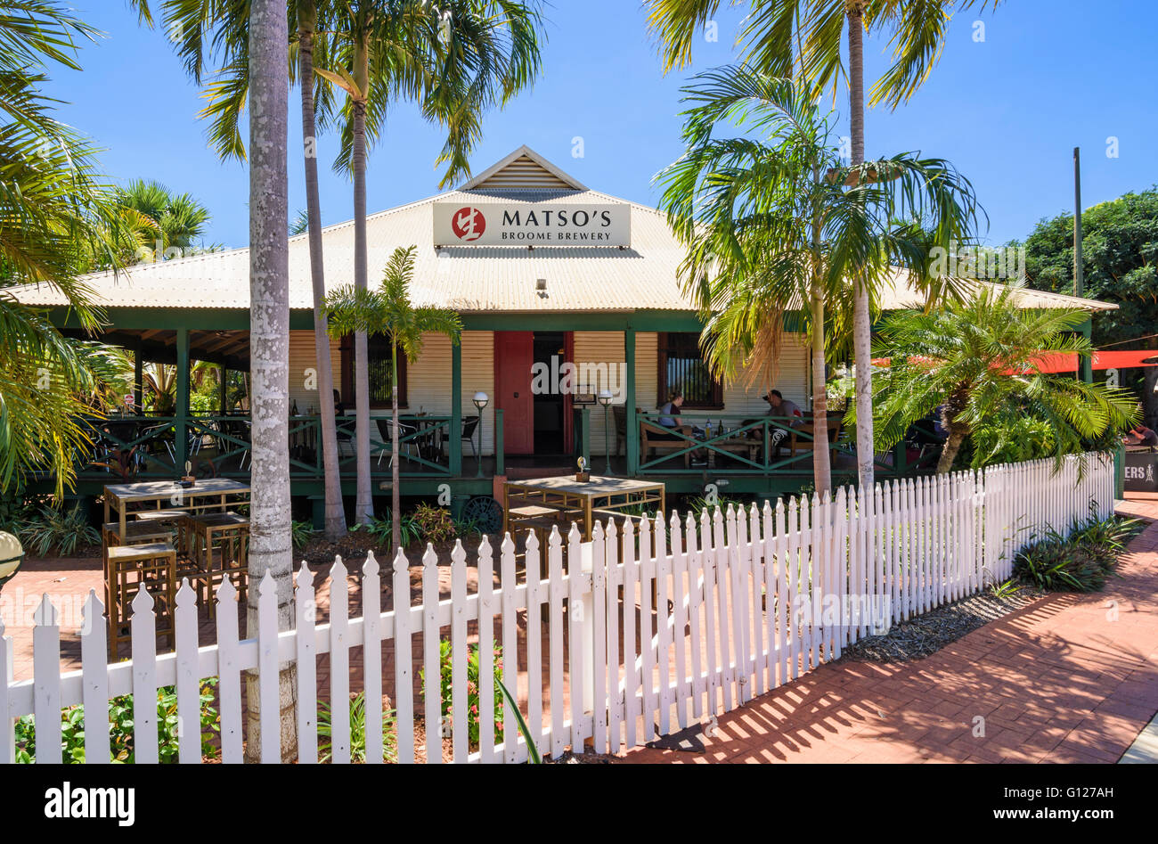 Historic Matso's Broome Brewery, Broome, Kimberley, Western Australia Stock Photo