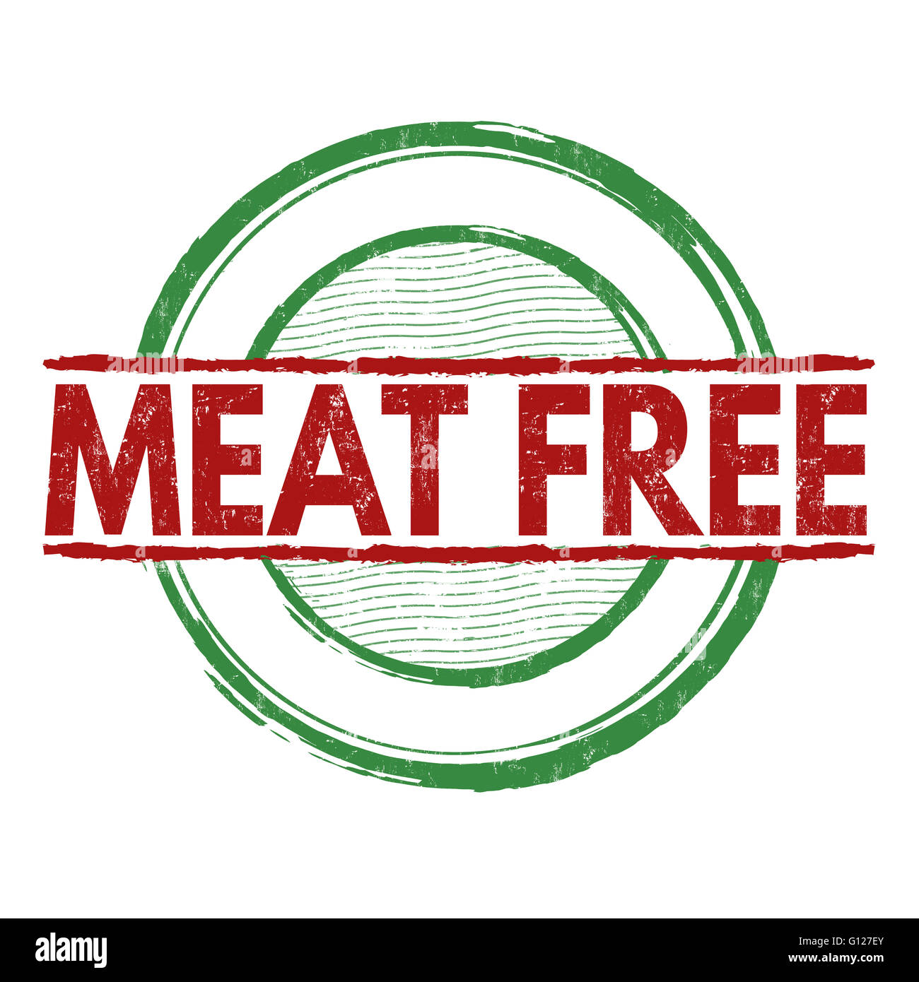 Meat free grunge rubber stamp on white background, vector illustration