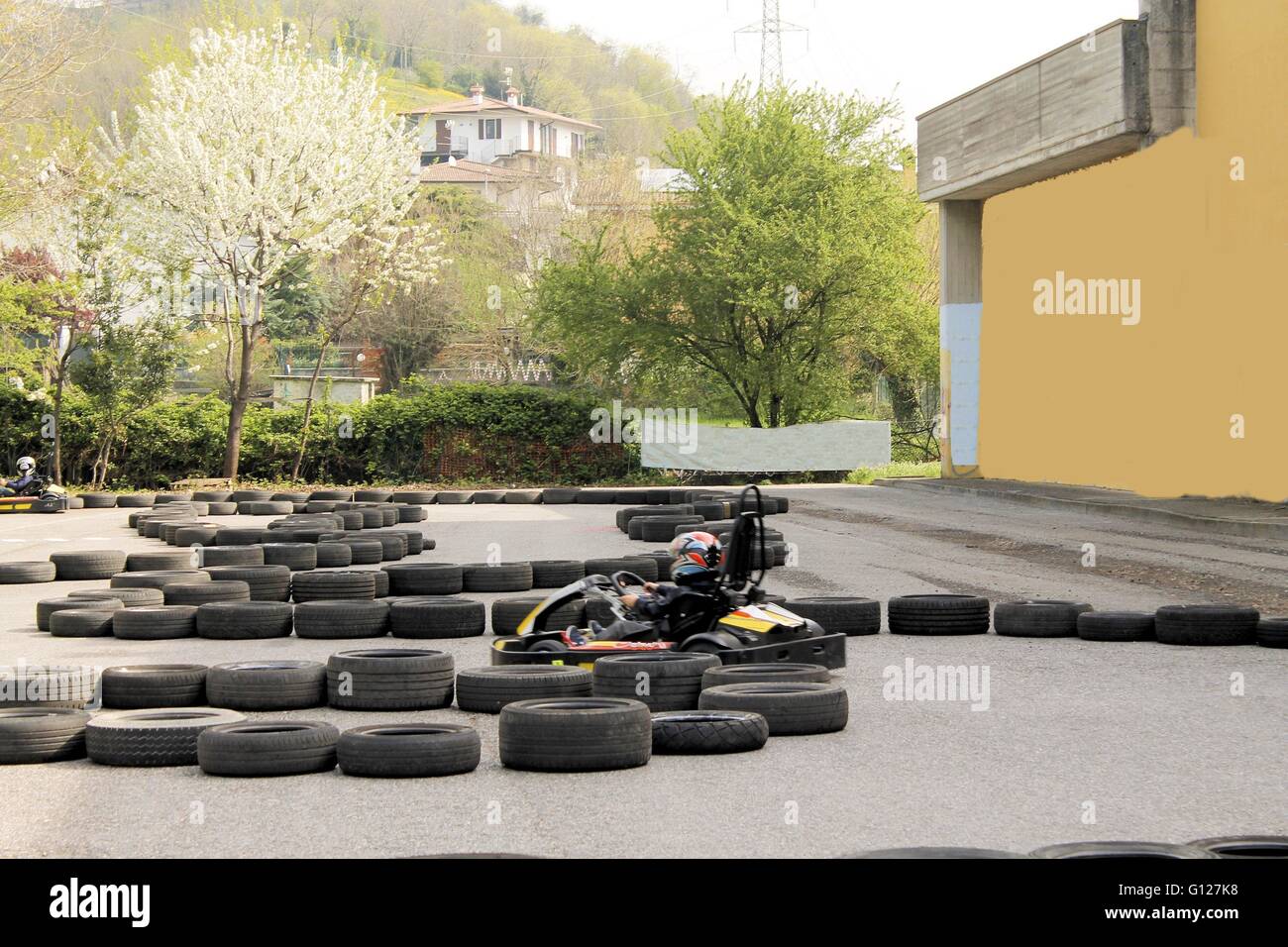 Go-kart track Stock Photo