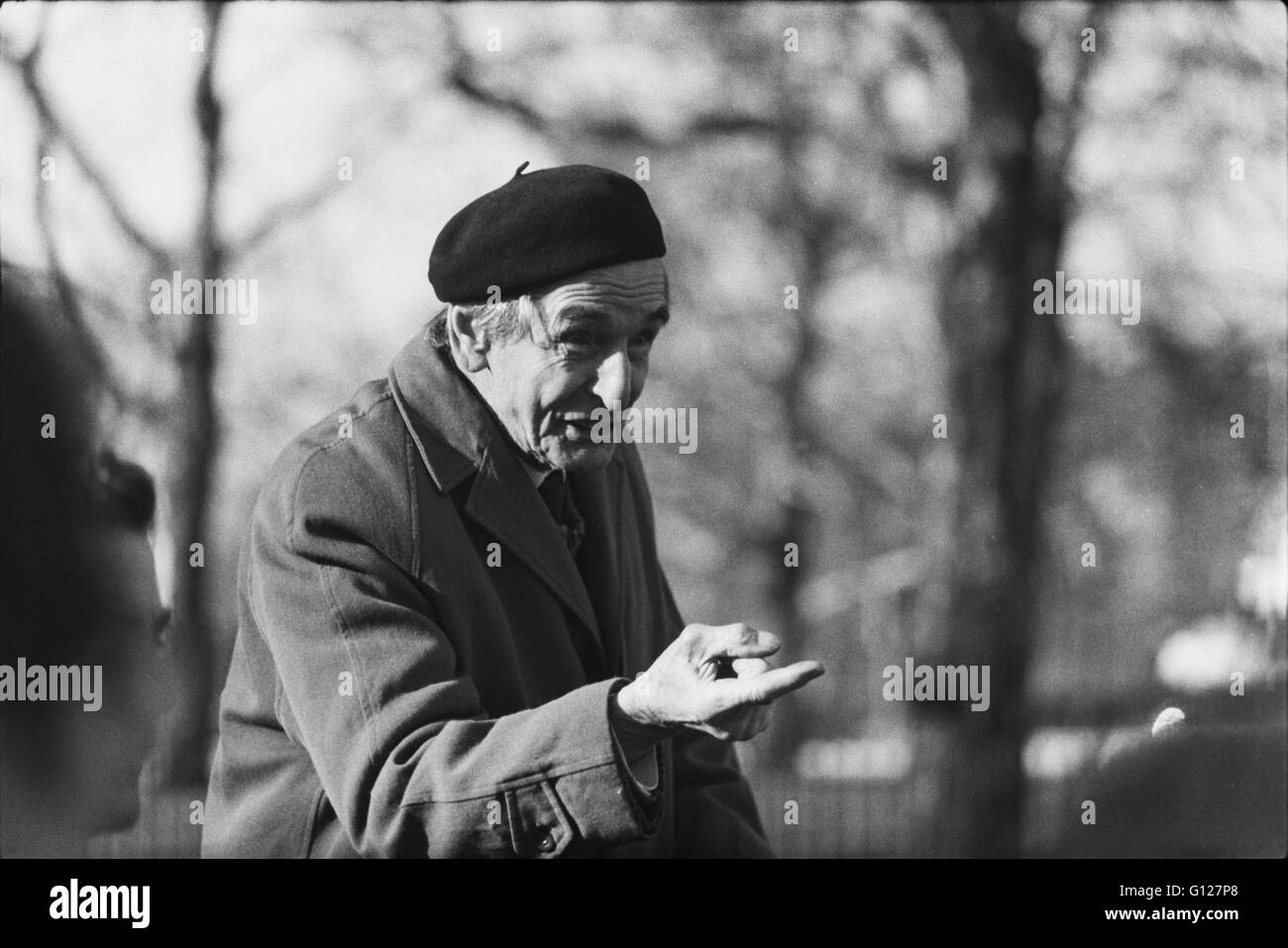 Archive image of speaker at Speaker's Corner, Hyde Park Corner, London