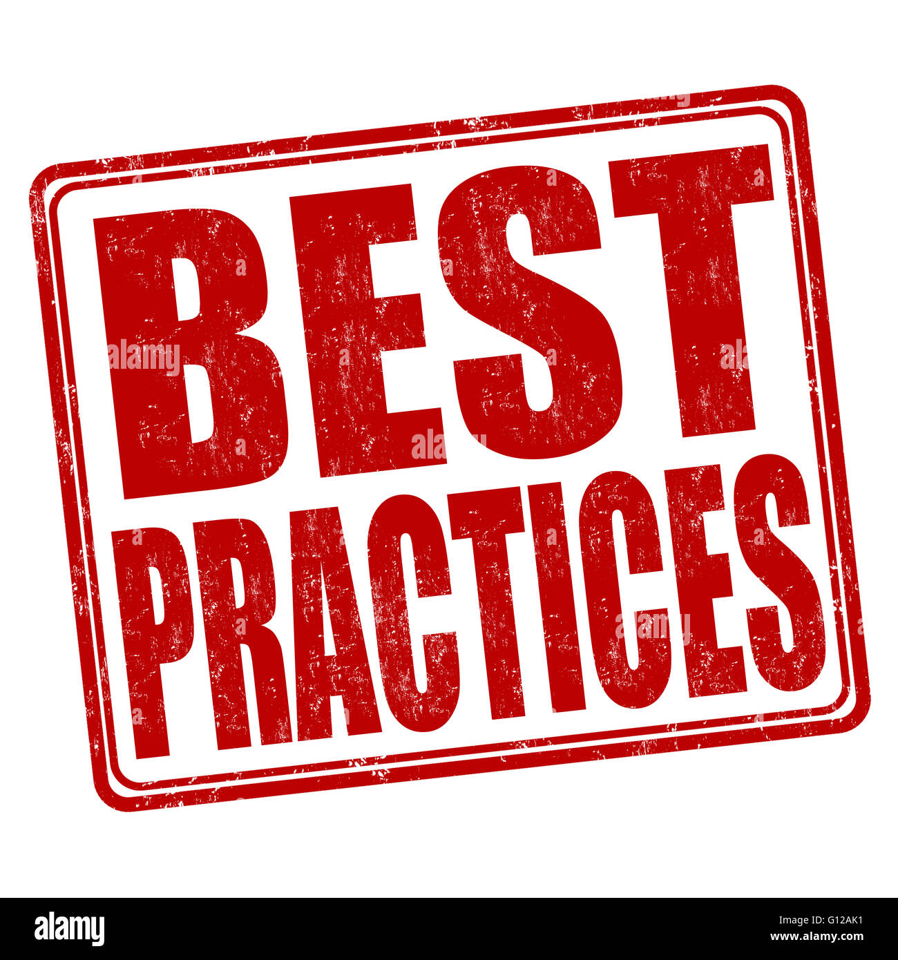 Best practices grunge rubber stamp on white background, vector