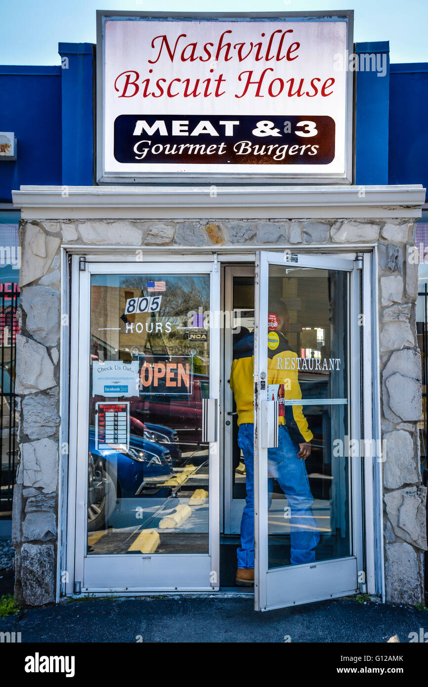 The Sign Out Front Of The Small Funky Nashville Biscuit