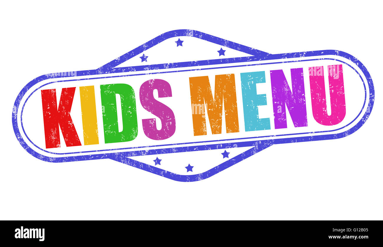 Kids menu card restaurant hi-res stock photography and images - Alamy