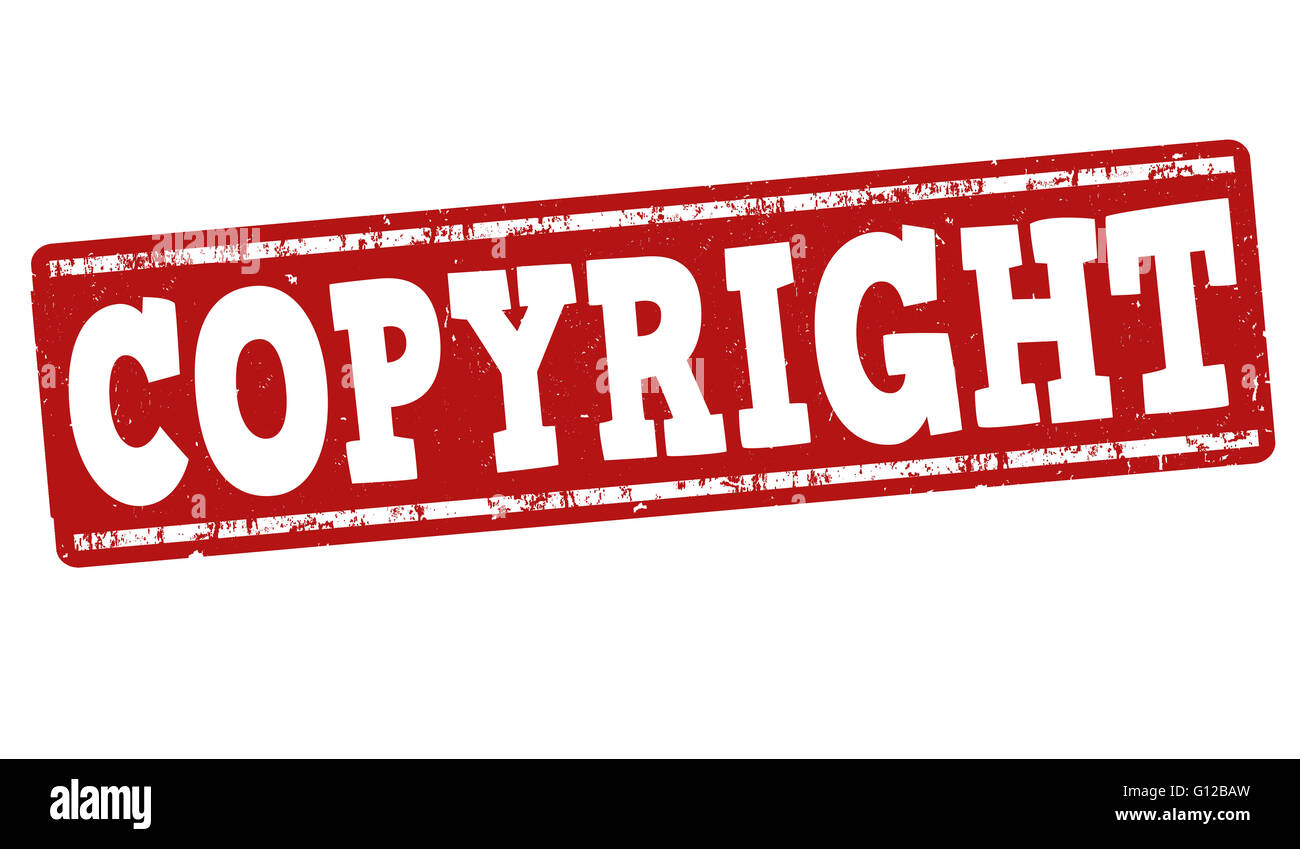 Copyyright grunge rubber stamp on white background, vector illustration ...