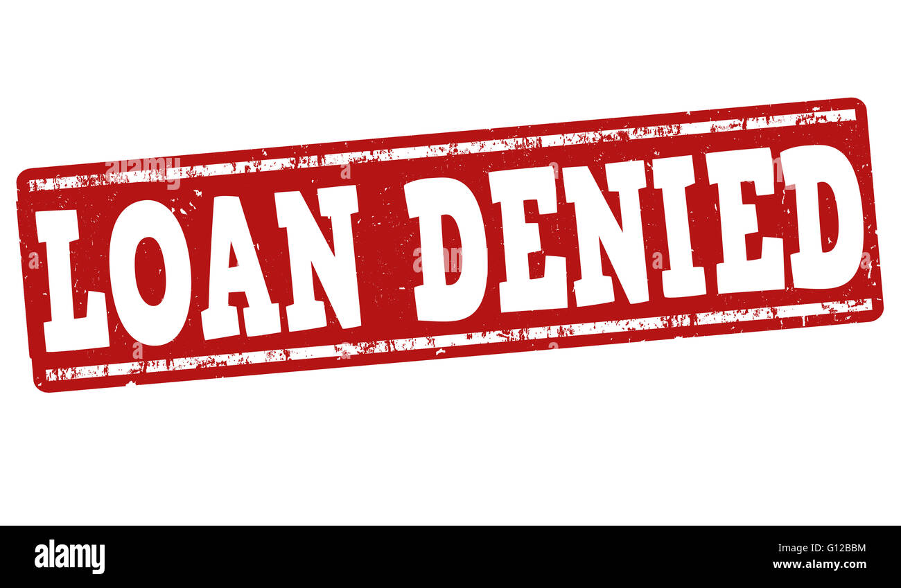Loan denied grunge rubber stamp on white background, vector illustration Stock Photo