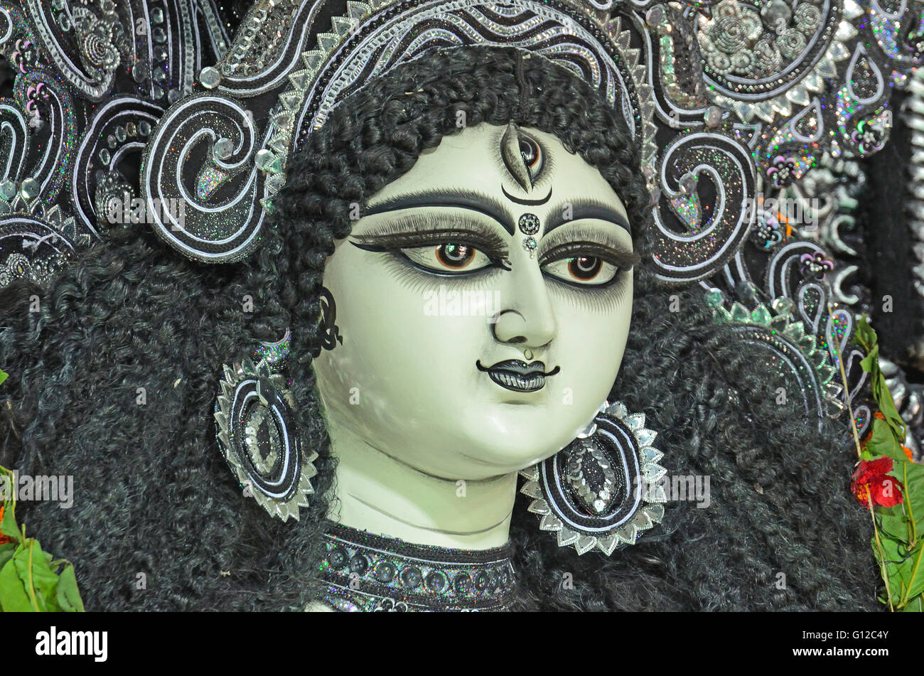 Durga Puja festival, Kolkata, West Bengal, India Stock Photo - Alamy