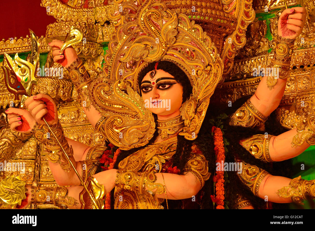 Durga Puja festival, Kolkata, West Bengal, India Stock Photo Alamy