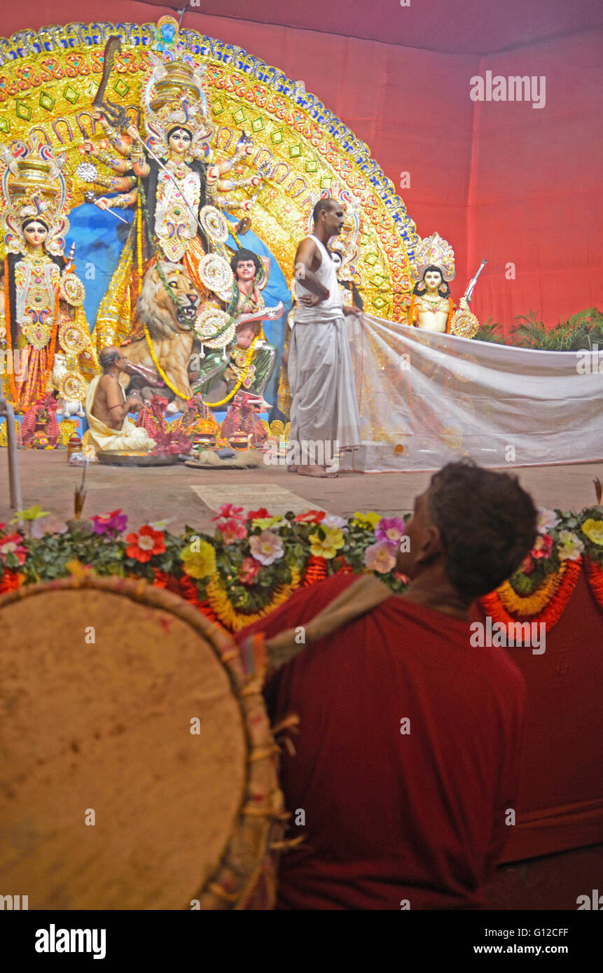Durga Puja festival, Kolkata, West Bengal, India Stock Photo
