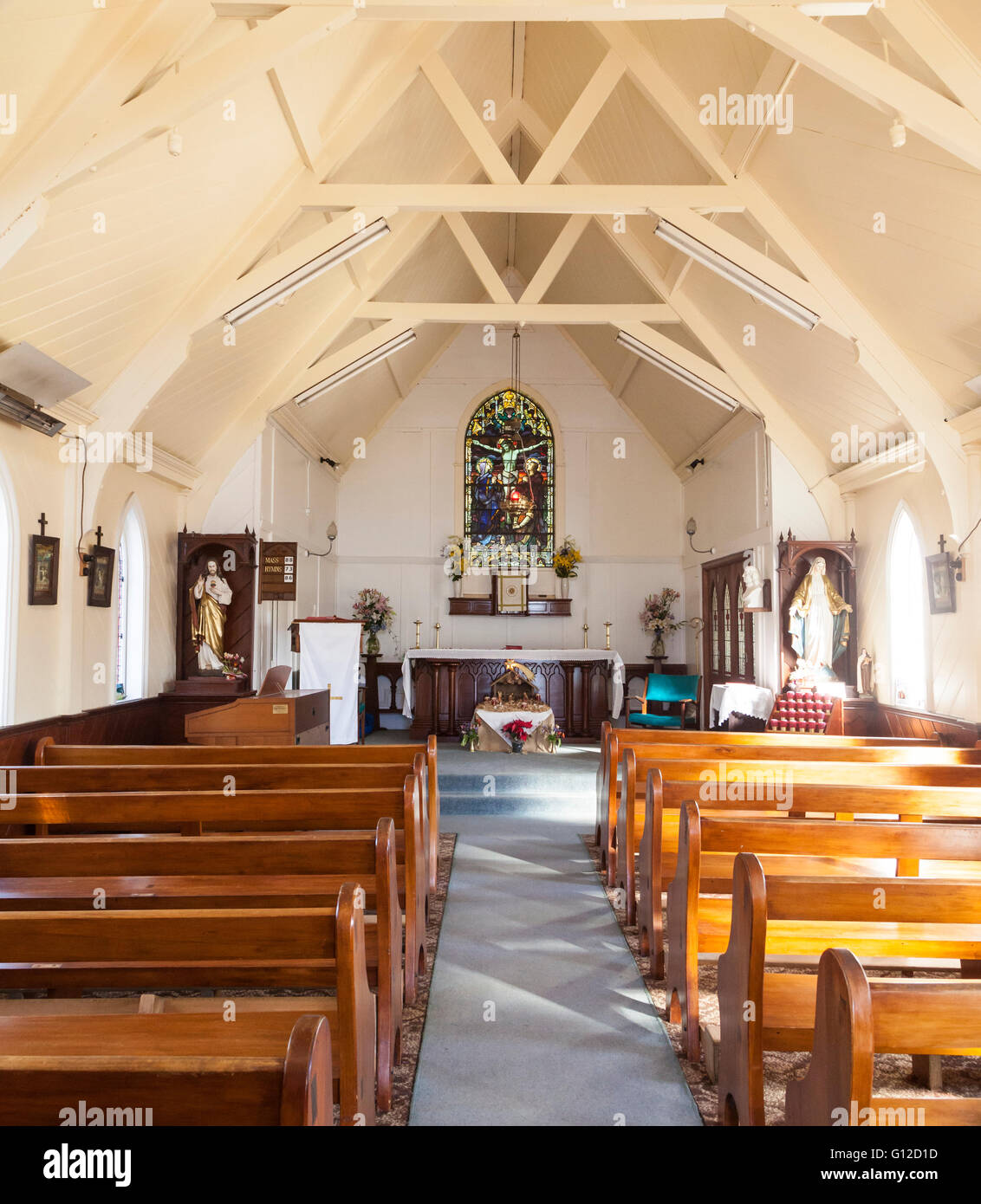 Akaroa catholic church hi-res stock photography and images - Alamy
