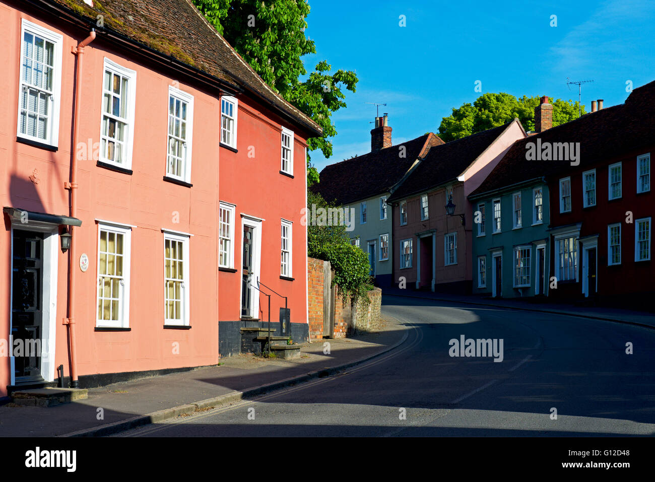 Houses on Watling Street in Thaxted, Essex, England UK Stock Photo Alamy