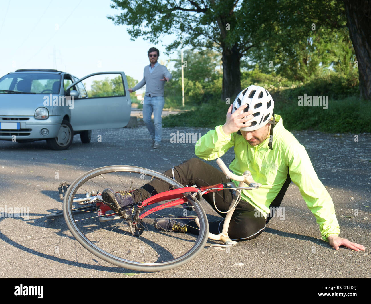 Bicycle Accident High Resolution Stock Photography and Images - Alamy