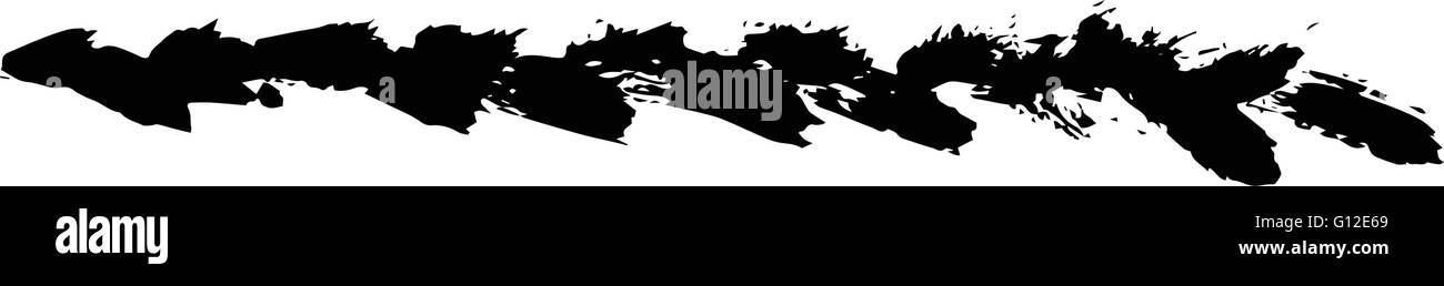 Brush Stroke Grunge Vector Textured Stock Vector Image & Art - Alamy