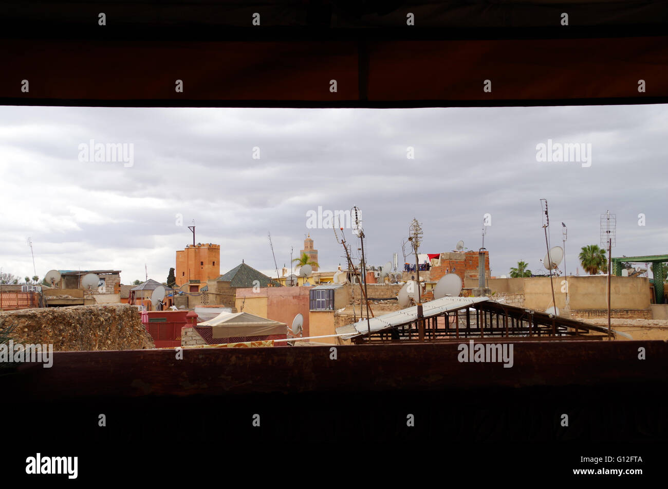 Rooftop view of Marrakech, Morocco Stock Photo