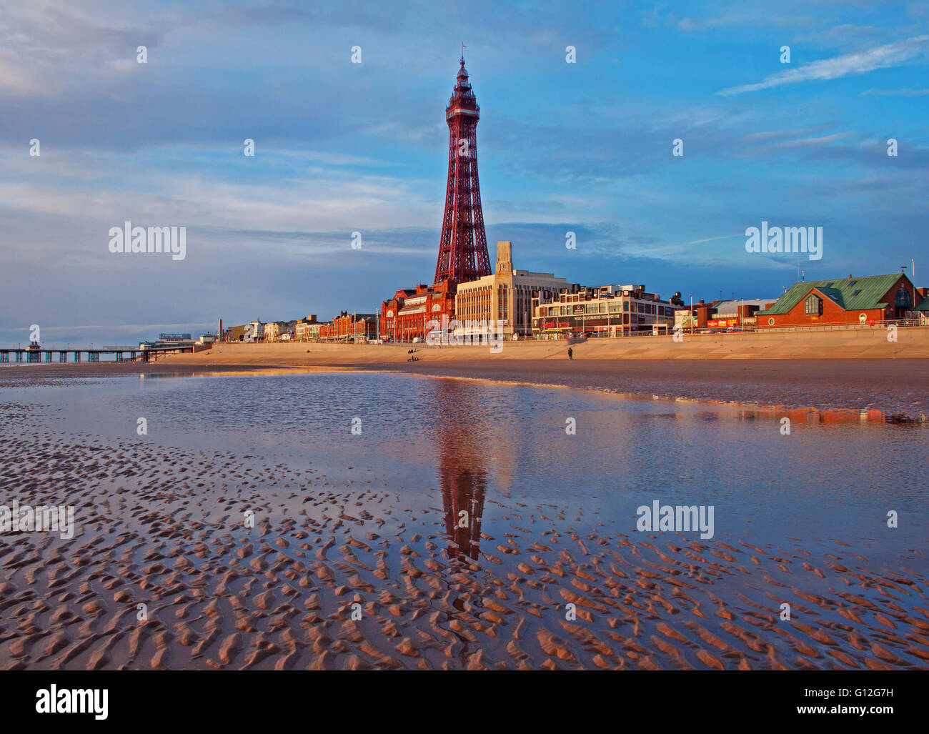 Blackpool Tower: the pride of Blackpool Stock Photo