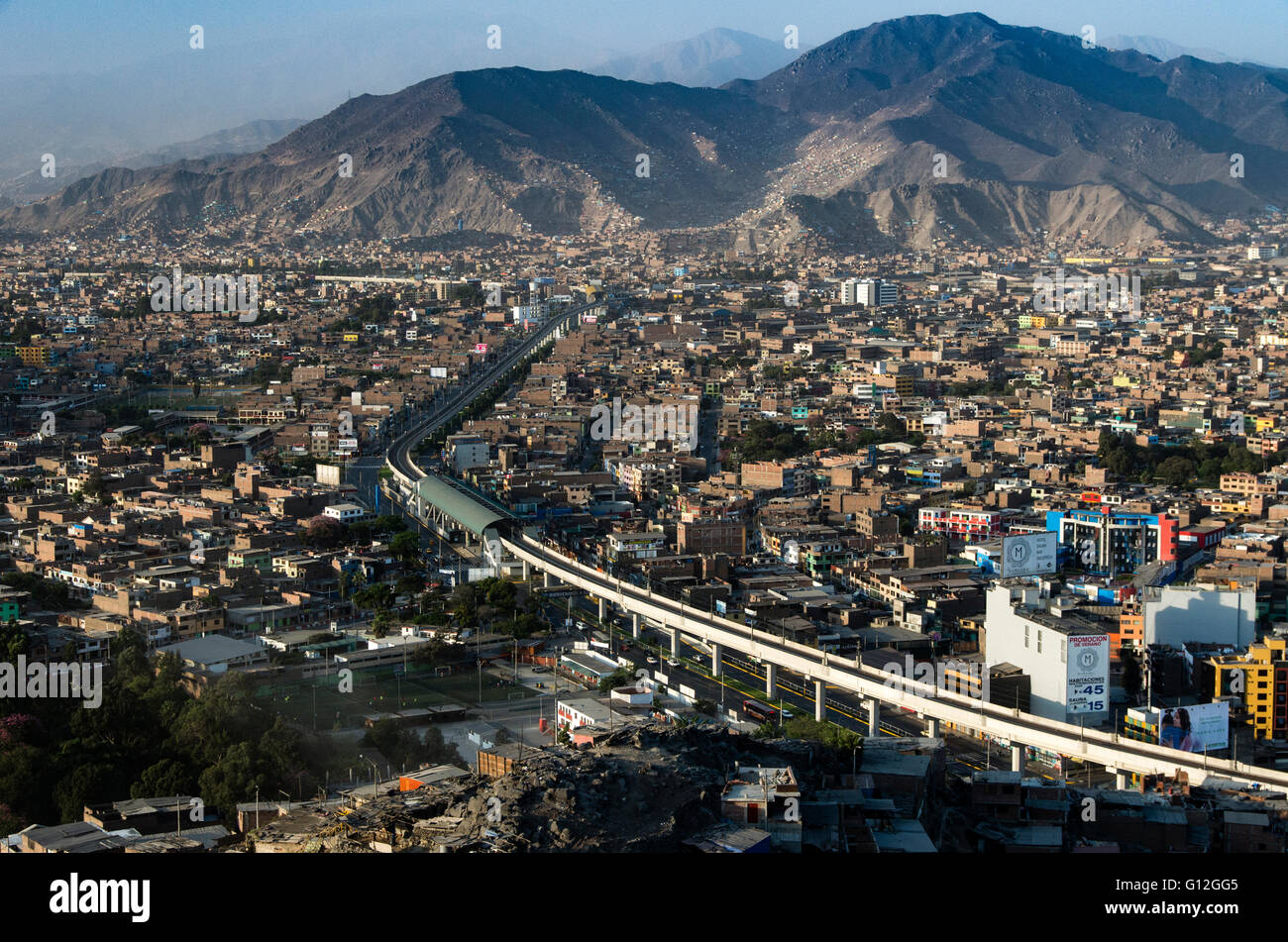 San Juan de Lurigancho district. Lima city. Peru Stock Photo Alamy