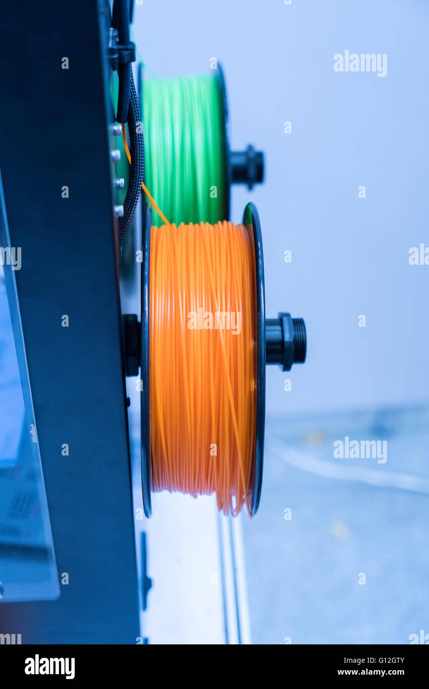 3D printing filaments Stock Photo