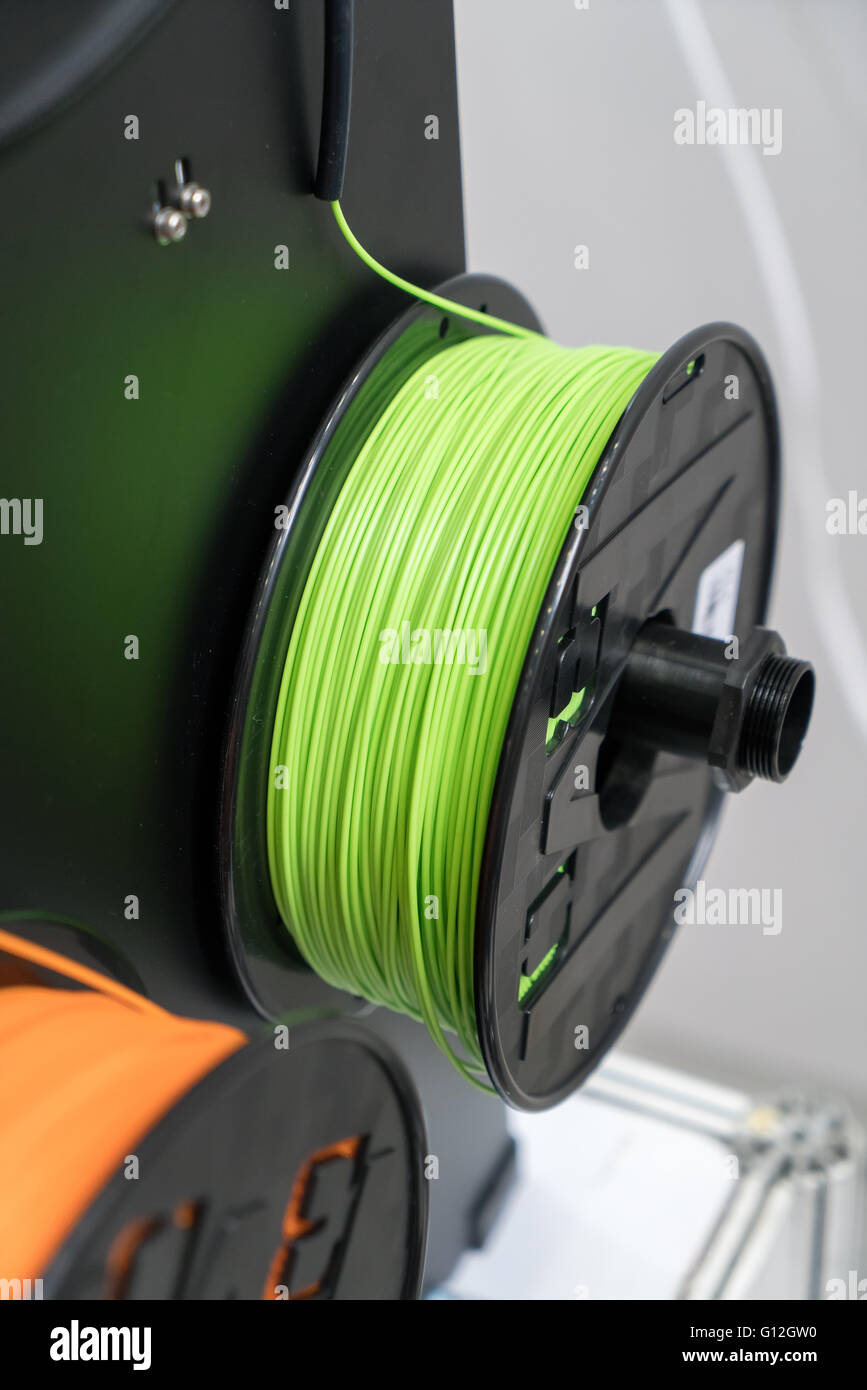3D printing filaments Stock Photo