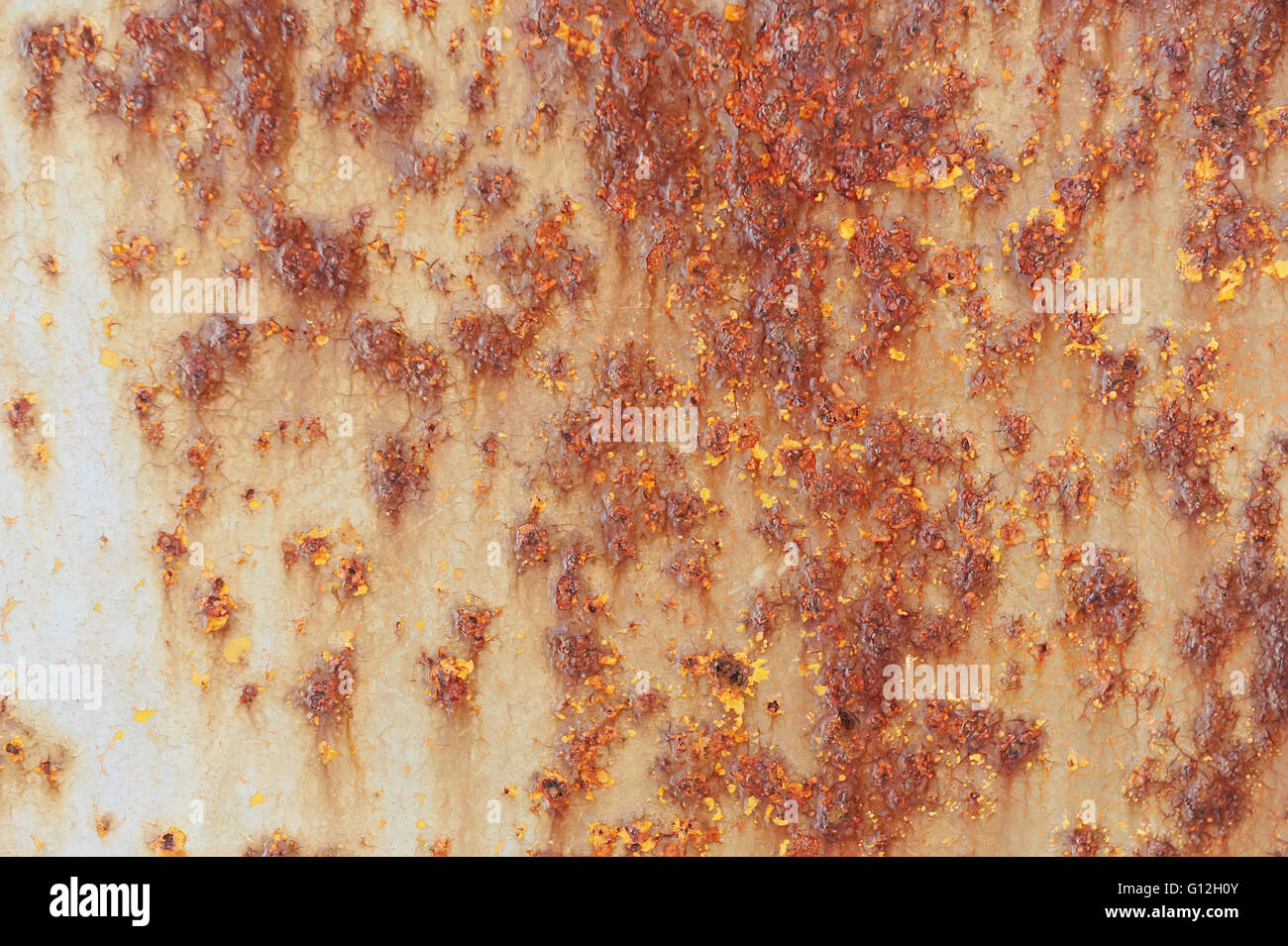 Metal texture with blue paint and rust Stock Photo - Alamy