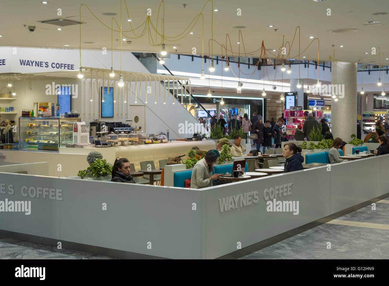 Wayne´s coffee at Viru Keskus shopping centre in Tallinn Estonia Stock Photo