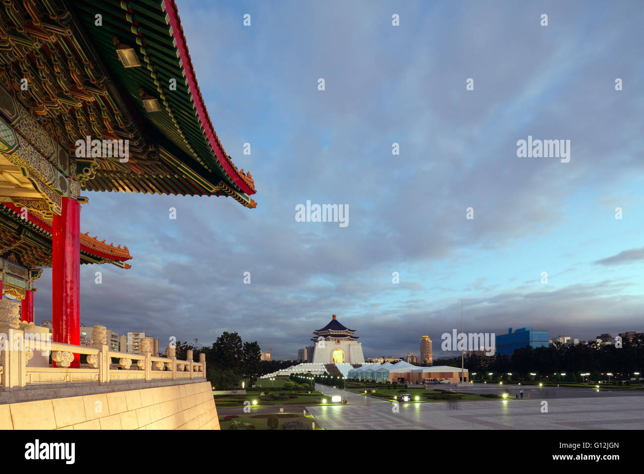 Taiwan, Taipei, Chiang Kaishek memorial grounds Stock Photo