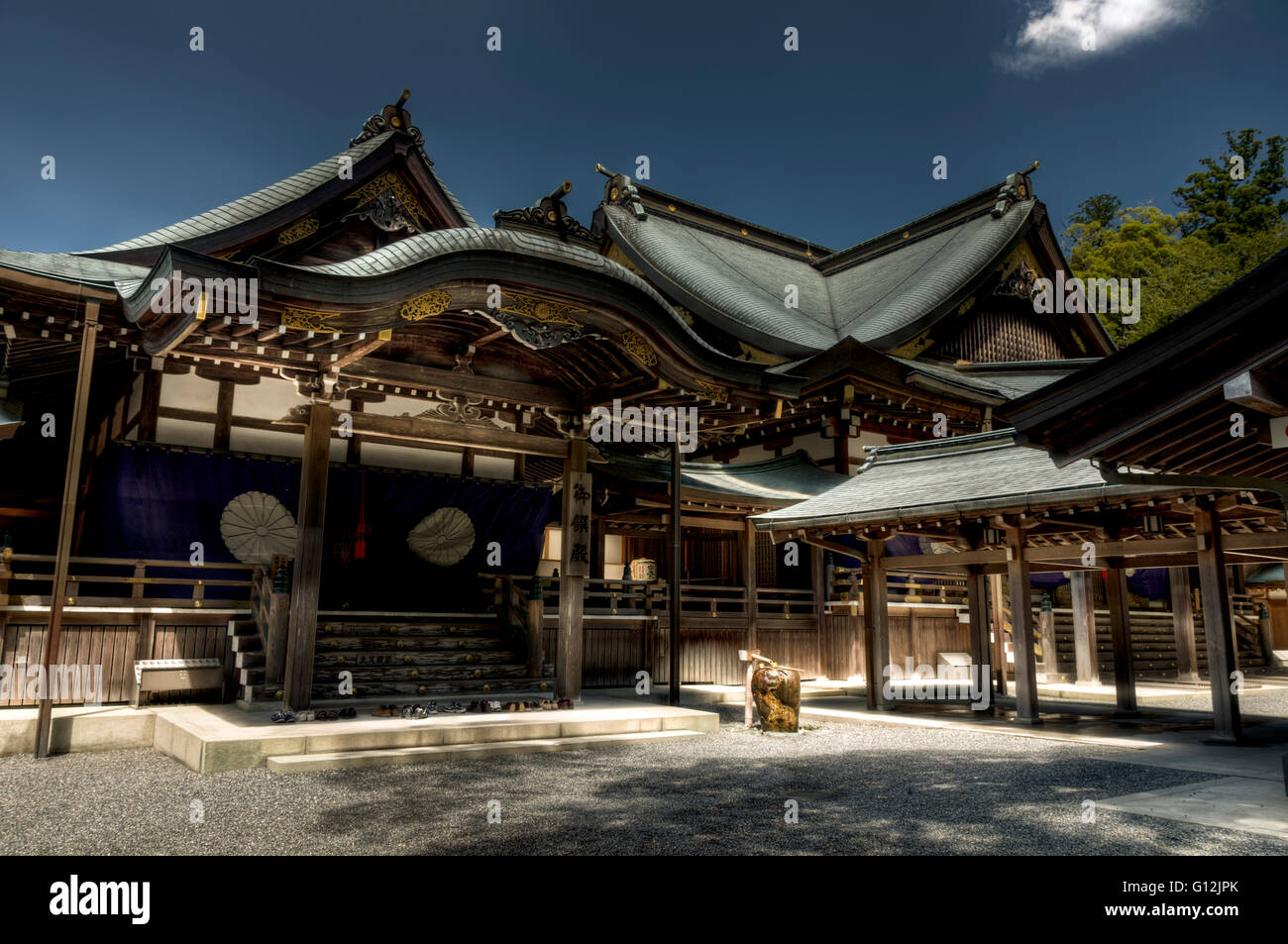 Japanese shinto Ise Grand shrine , Ise, Japan Stock Photo