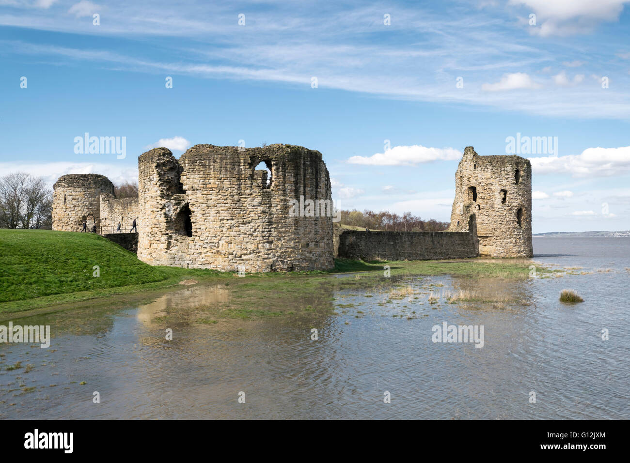 Flint Castle built by King Edward 1st in 12771286 located on the River