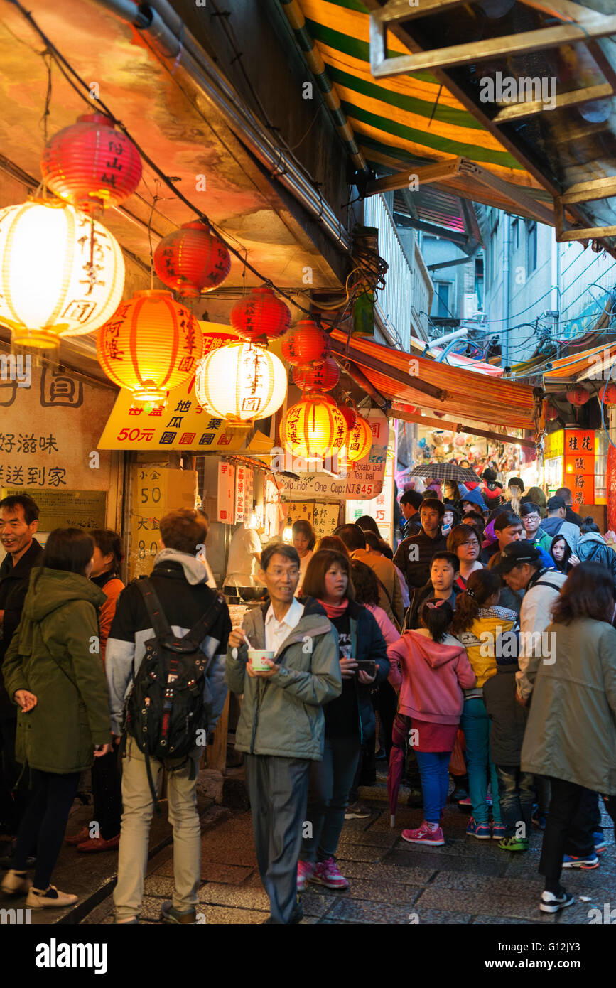 Taiwan, Jiufen, under cover market Stock Photo