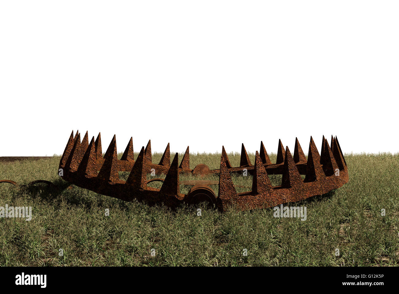 3d illustration of a bear trap Stock Photo - Alamy