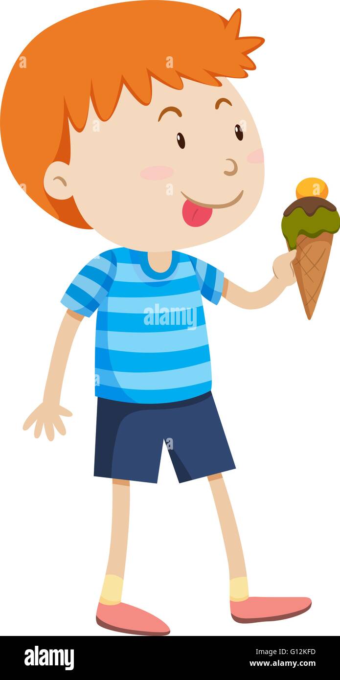 Kids Eating Ice Cream Clip Art