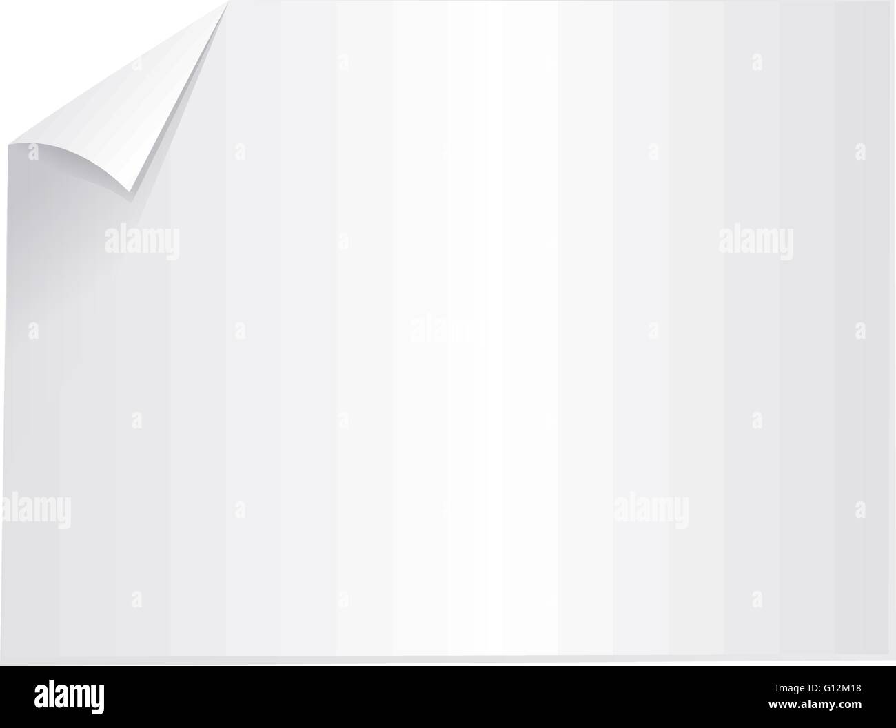 Blank sheet of paper illustration Stock Vector Image & Art - Alamy
