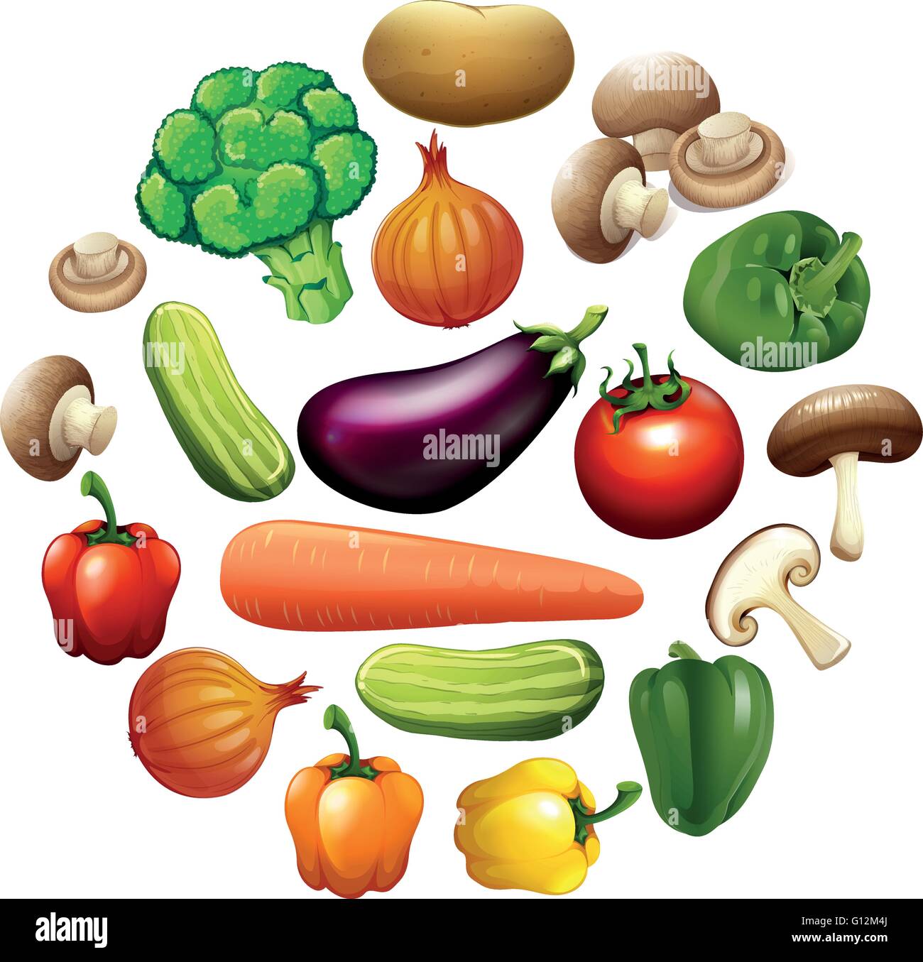 Kind vegetables Stock Vector Images Alamy
