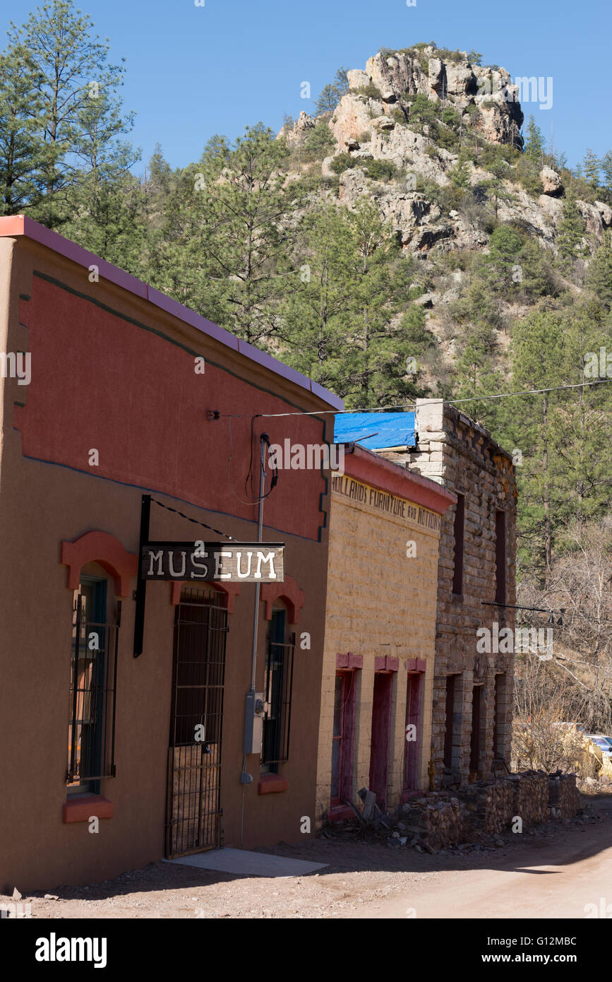 The ghost town of Mogollon, New Mexico Stock Photo Alamy