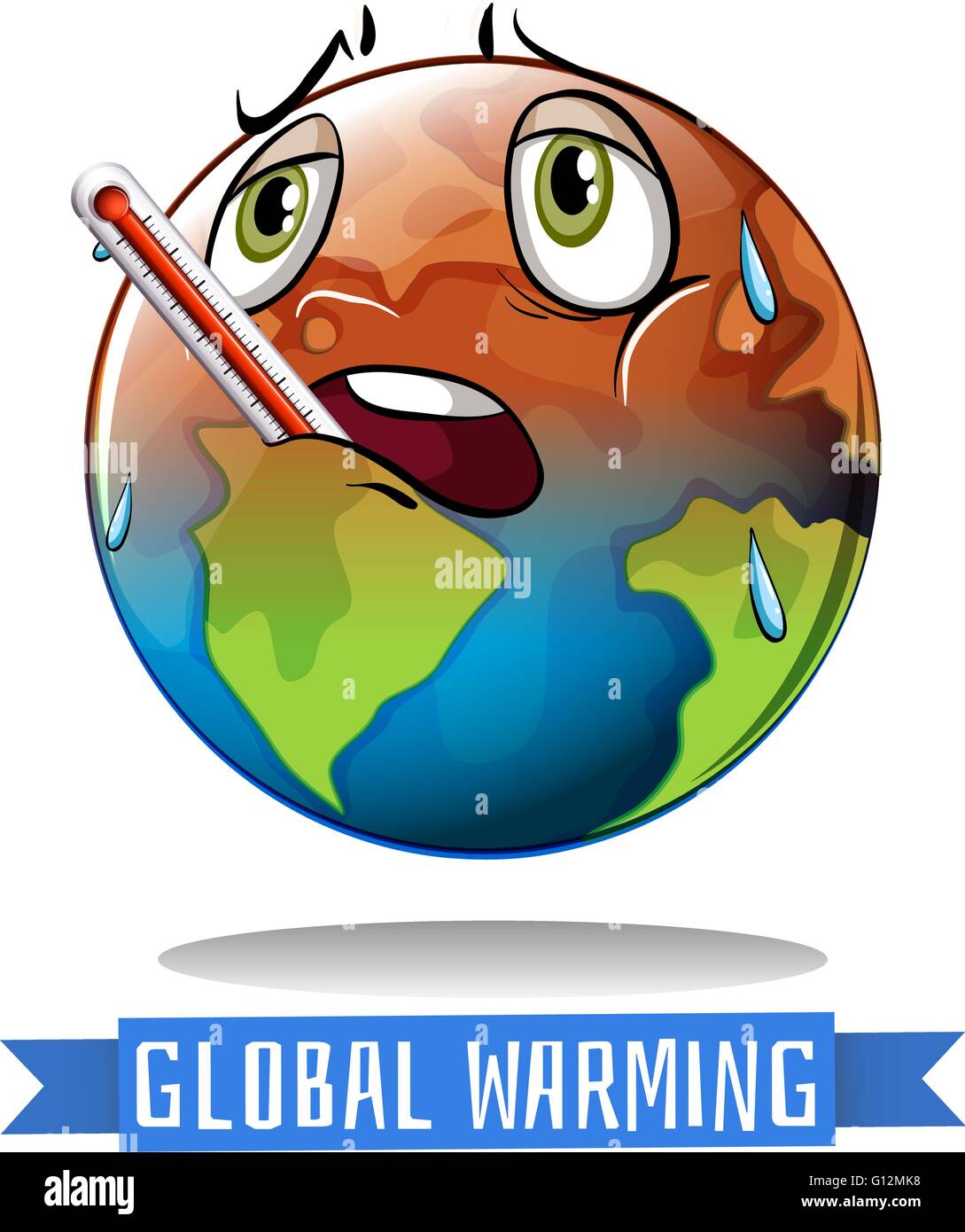 Drawing Global Warming Greenhouse Effect Stock Photos Drawing