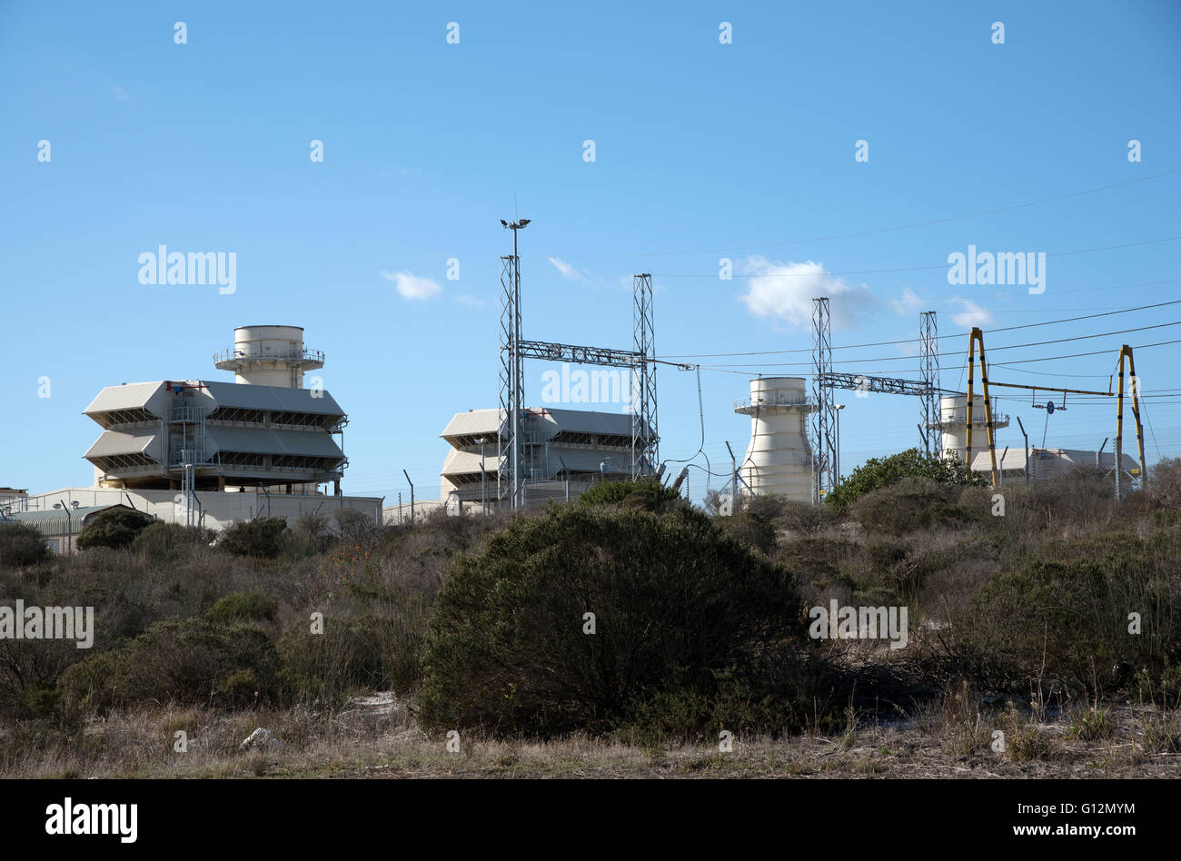ANKERLIG POWER STATION AT ATLANTIS NORTH OF CAPE TOWN SOUTH AFRICA