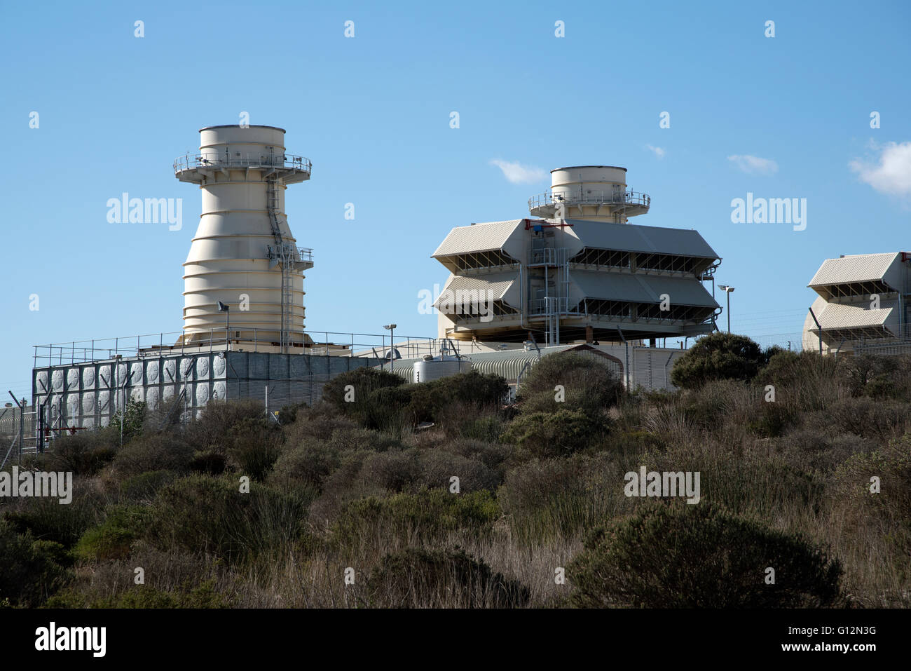 ANKERLIG POWER STATION AT ATLANTIS NORTH OF CAPE TOWN SOUTH AFRICA