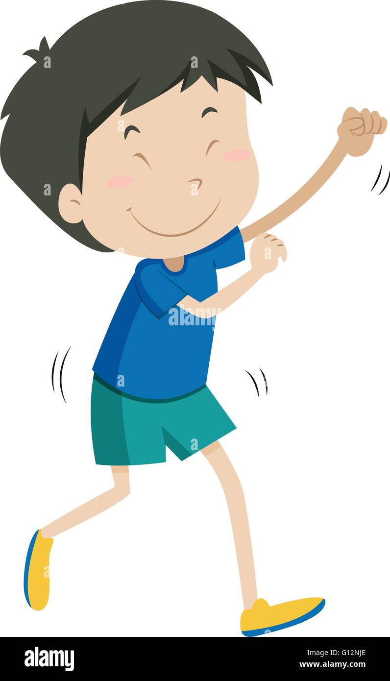 Little boy with happy face illustration Stock Vector Image & Art - Alamy