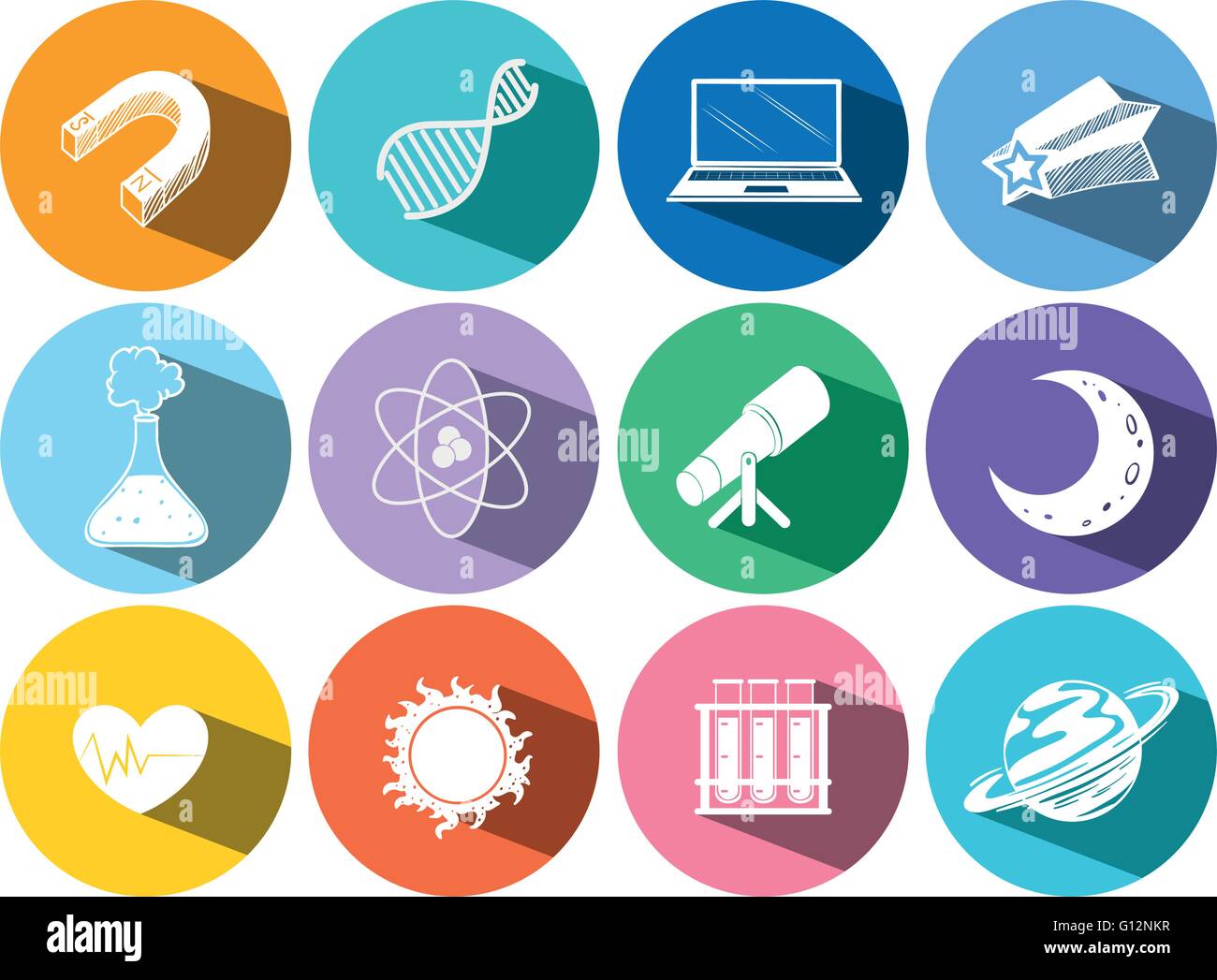 Science and technology icons illustration Stock Vector Image & Art Alamy