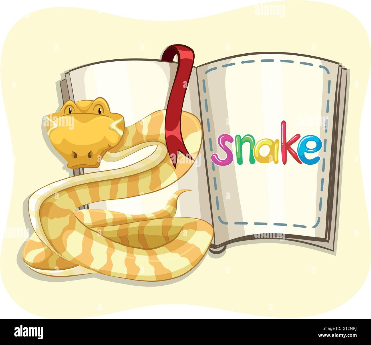 Snake carnivorous reptile Stock Vector Images - Alamy