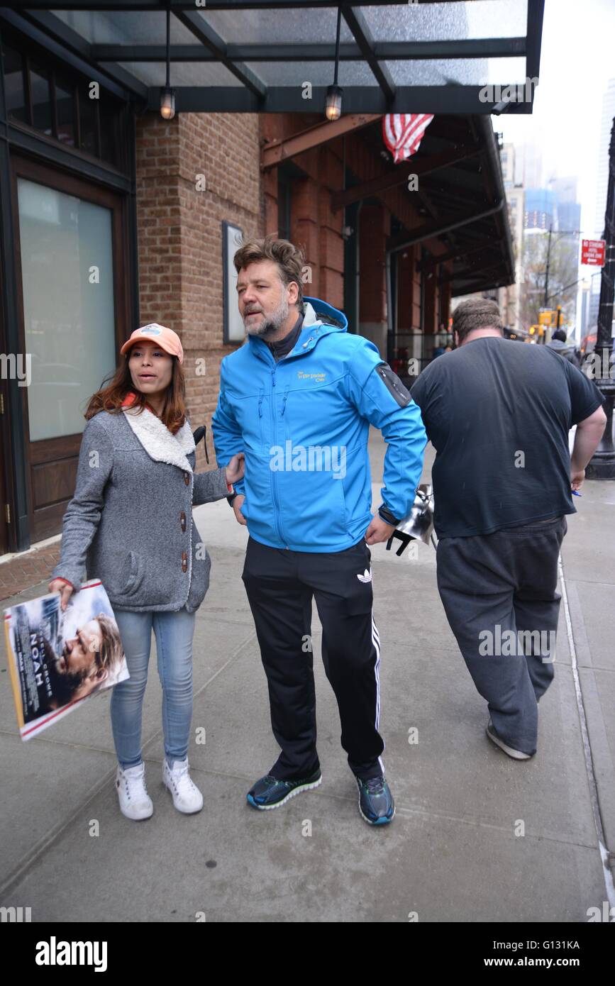 Russell Crowe out on his birthday Featuring: Russell Crowe Where