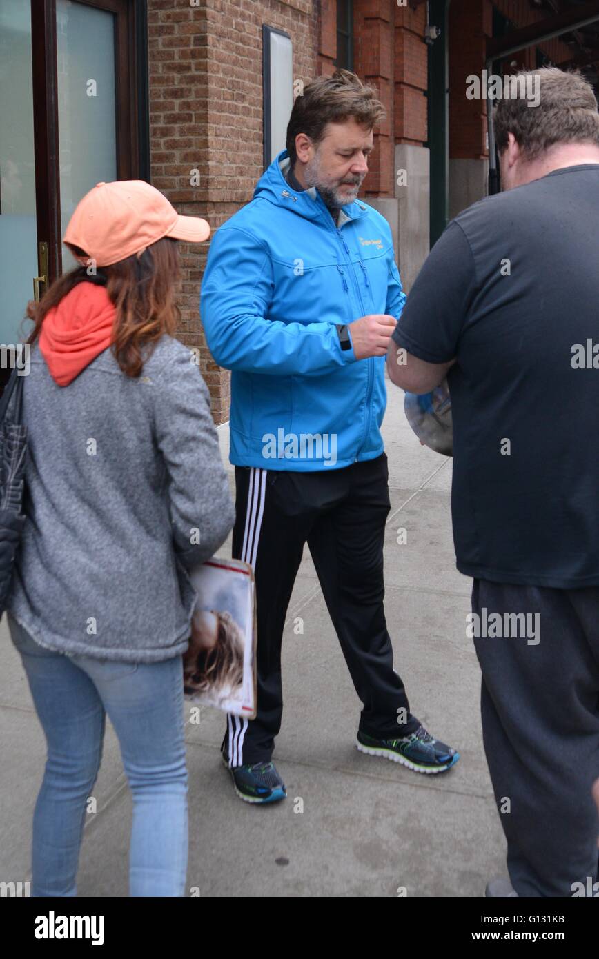 Russell Crowe out on his birthday Featuring: Russell Crowe Where