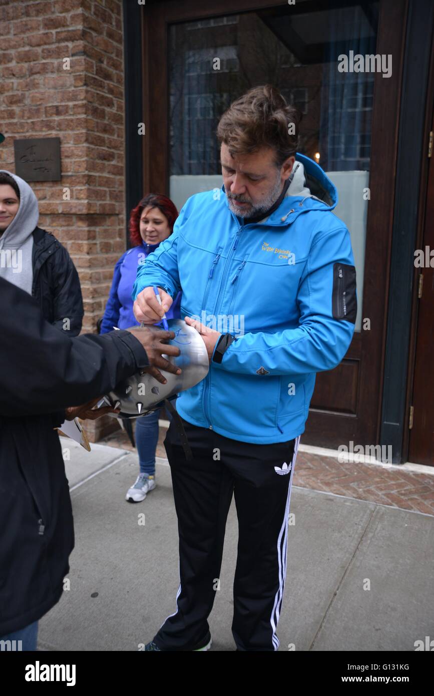 Russell Crowe out on his birthday Featuring: Russell Crowe Where