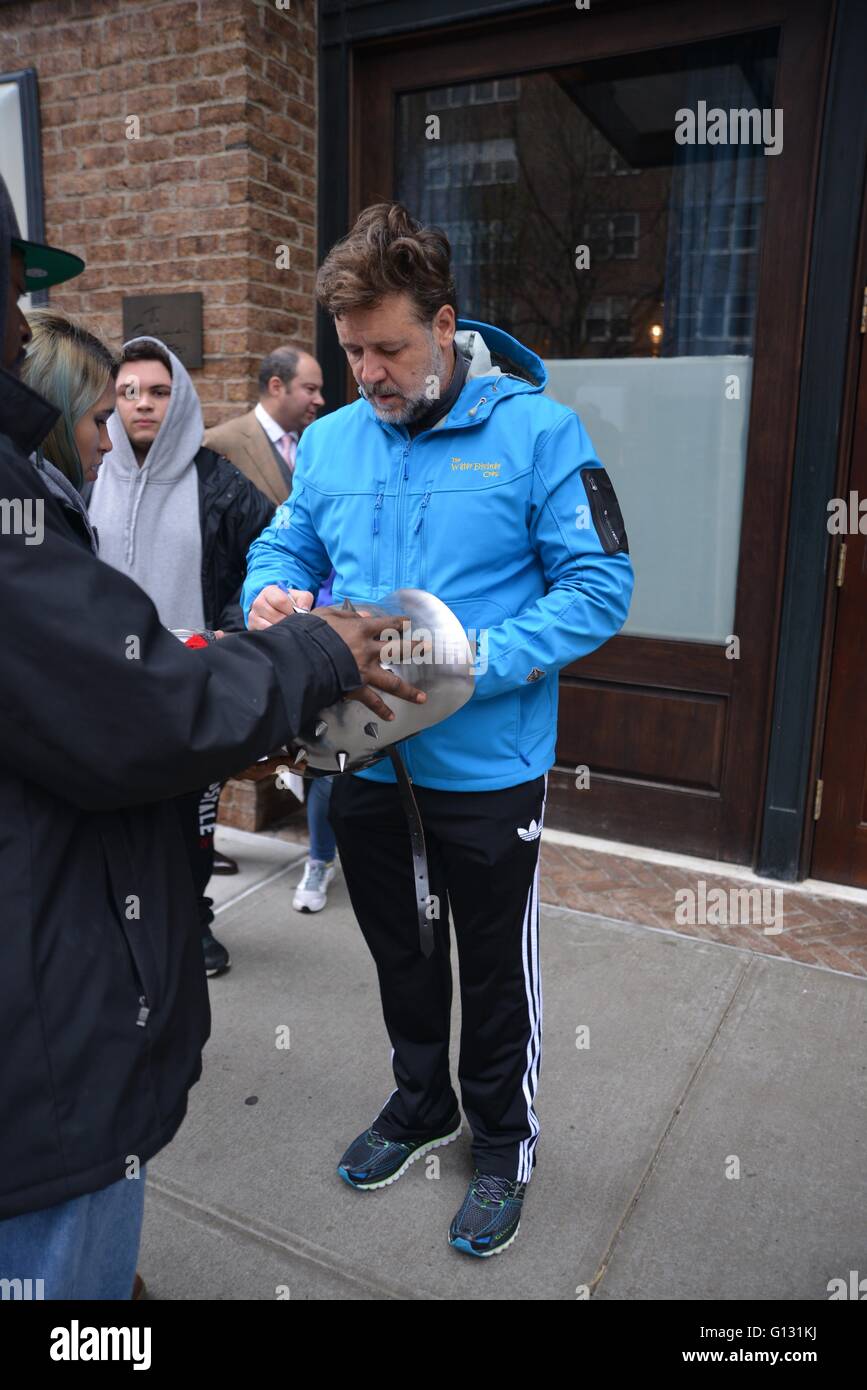 Russell Crowe out on his birthday Featuring: Russell Crowe Where