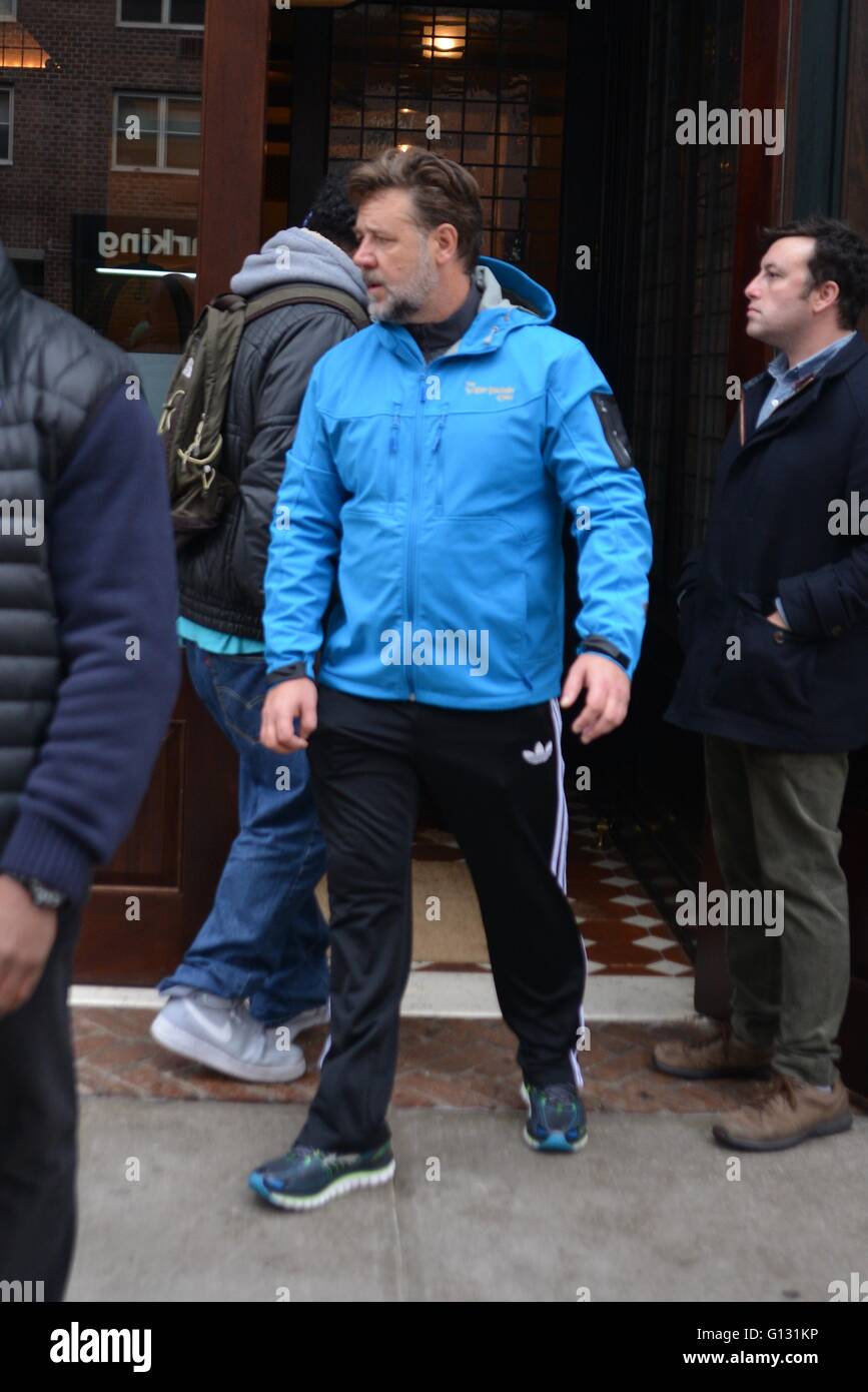 Russell Crowe out on his birthday Featuring: Russell Crowe Where