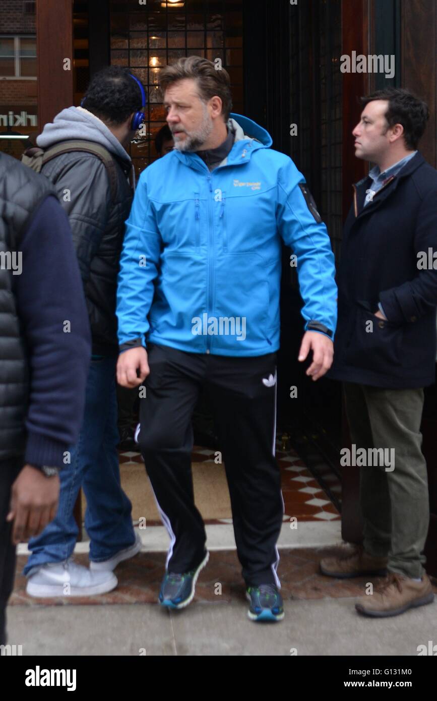 Russell Crowe out on his birthday Featuring: Russell Crowe Where